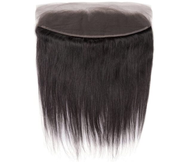 13x4 Swiss Lace Frontal Virgin Human Hair Natural Black Hairpiece for Women
